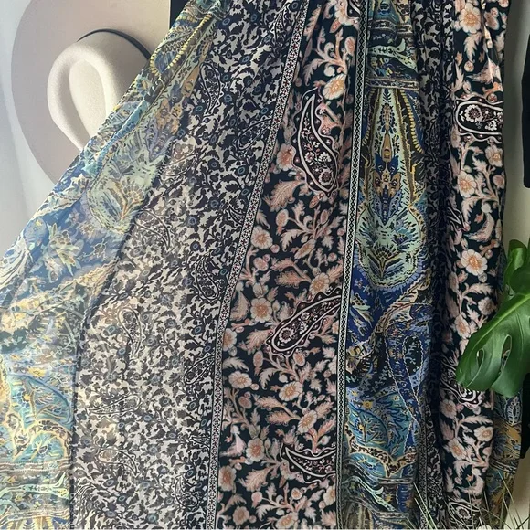 Anthropologie Black and Multicolor Maxi Dress - Picture 14 of 14